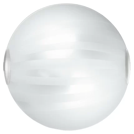 PLAFOND KUNA Ø 30 CM AVEC BANDES BLANCHES 2 X AMPOULES E27 MAX 60W EXCLUES